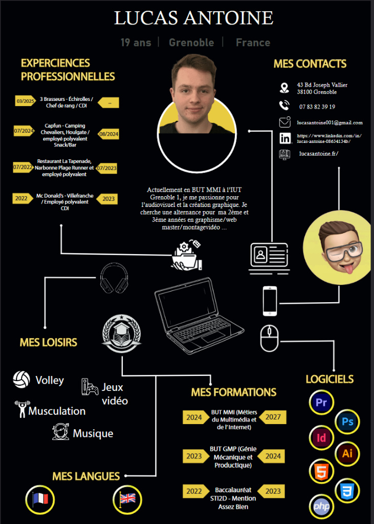Aperçu du CV de Lucas Antoine